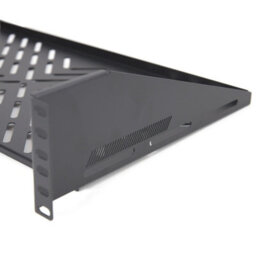 Kenable Pro Vented Cantilever Shelf 2U 250mm Deep Black For 19 Inch Data Cabinet - thumbnail 6