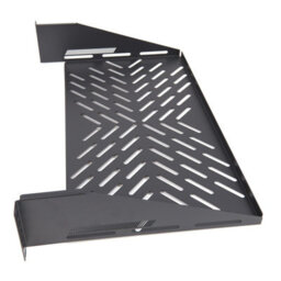 Kenable Pro Vented Cantilever Shelf 2U 250mm Deep Black For 19 Inch Data Cabinet - thumbnail 7