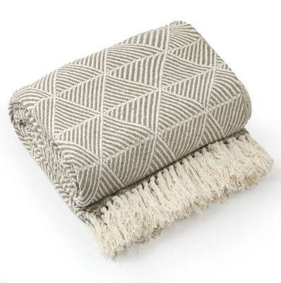 Geo Diamond Collection Recycled Cotton Throw - image 1