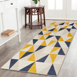 Ameha Brio Printed Rugs Bedroom Living Room Runner Rug Geometric Carpet Indoor Outdoor Mats 60X220 Cm - thumbnail 6