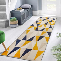 Ameha Brio Printed Rugs Bedroom Living Room Runner Rug Geometric Carpet Indoor Outdoor Mats 60X220 Cm - thumbnail 3