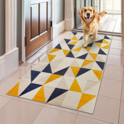Ameha Brio Printed Rugs Bedroom Living Room Runner Rug Geometric Carpet Indoor Outdoor Mats 60X220 Cm - thumbnail 8