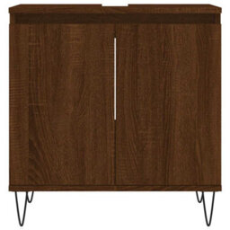 Walplus Bathroom Cabinet Brown Oak 58X33X60 Cm Engineered Wood - thumbnail 4