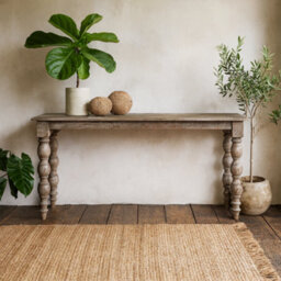 Wyld Haus Montaine Mid-Century Wide Brown Wood Console Table - thumbnail 1