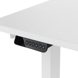 Beliani Electric Adjustable Corner Desk Destines White 160 Cm 109 Cm Right Hand - thumbnail 8