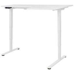 Beliani Electric Adjustable Corner Desk Destines White 160 Cm 109 Cm Right Hand - thumbnail 7