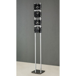 Luminosa Lighting Luminosa Tokio Floor Lamp 4 Light G9, Gloss Black/polished Chrome - thumbnail 2
