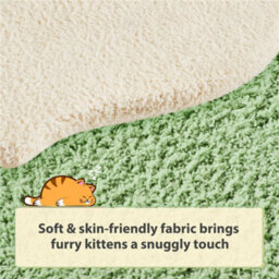 Yaheetech Green/beige Cat Tree With Transparent Cat Bed And Scratching Posts For Kittens - thumbnail 5