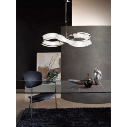 Luminosa Lighting Luminosa Duna Gu10 Rectangular Pendant 2 Arm 6 Light L1/sgu10, Polished Chrome - thumbnail 2