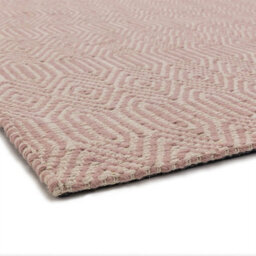 Pink Wool Luxurious Wool Modern Geometric Handmade Rug For Living Room And Bedroom-160Cm X 230Cm - thumbnail 4