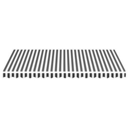 Walplus Replacement Fabric For Awning Garden Sun Shade Canopy Gazebo For Back Door, Porch, Patio Anthracite And White 4X3 M - thumbnail 3