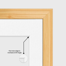 AK Frames 20X14 Light Oak Classic Multi Photo Frame With White Mount - Holds 2 Apertures (2X) A4 Photos - thumbnail 7