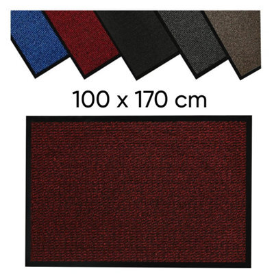 Barrier Mat 100 X 170 Cm Red Anti-Slip Waterproof Door Mat - image 1