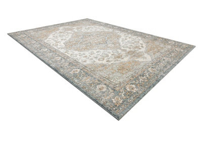 RugsX Wool Carpet Soho 477.01.la113 Osta - Ornament, Rosette, Natural Green Beige 80X160 Cm - image 1