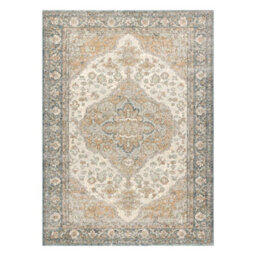RugsX Wool Carpet Soho 477.01.la113 Osta - Ornament, Rosette, Natural Green Beige 80X160 Cm - thumbnail 2