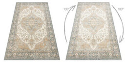 RugsX Wool Carpet Soho 477.01.la113 Osta - Ornament, Rosette, Natural Green Beige 80X160 Cm - thumbnail 3