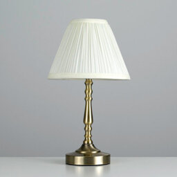 Valuelights Sienna Pair Of Touch Table Lamps With Pleated Shade And Bulbs - thumbnail 2