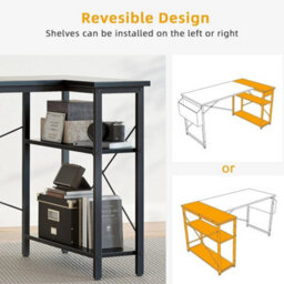 L-Shaped Gaming Desk, 100X70Cm With Reversible Storage For Ultimate - thumbnail 5