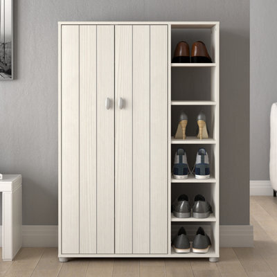 Gfw Bideford Tall Shoe Cabinet White - image 1