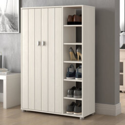 Gfw Bideford Tall Shoe Cabinet White - thumbnail 7