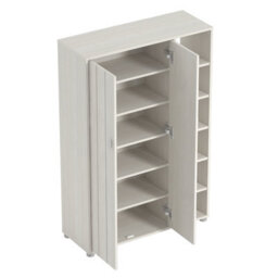 Gfw Bideford Tall Shoe Cabinet White - thumbnail 4