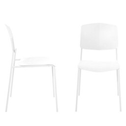 Core Products Aspen White 120Cm Rectangular Table And 4 Academy White Moulded Plastic Chairs - thumbnail 5