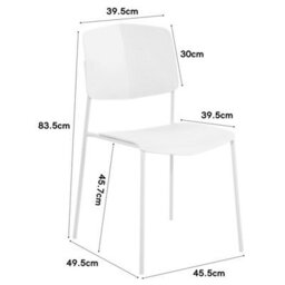 Core Products Aspen White 120Cm Rectangular Table And 4 Academy White Moulded Plastic Chairs - thumbnail 4