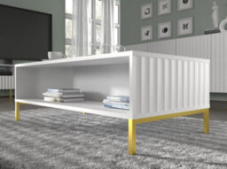 Arte Wave Coffee Table In White Matt W900mm X H430mm X D600mm - thumbnail 3