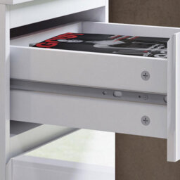FWSTYLE 4 Drawer Chest Of Drawers High Gloss White Bedroom Furniture - thumbnail 5