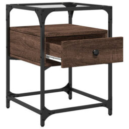 Berkfield Bedside Cabinets 2 Pcs Brown Oak 40X40X55 Cm Engineered Wood - thumbnail 8
