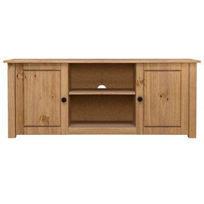 Berkfield Elegant Tv Cabinet 120X40X50 Cm Solid Pine Wood Panama Range - image 1
