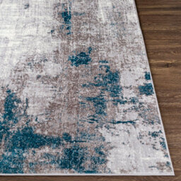 Livabliss Wanderlust-Abstract Grey Blue Ivory Modern Marble Living Dining Bedroom Rug 140 X 200 Cm Easy Care, Non Shedding - thumbnail 5