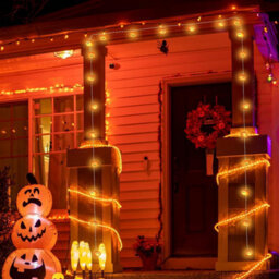 Halloween Lights, 3M 20Led Holiday String Lights For Indoor Outdoor Decor, Battery Operated Pumpkin String For Party Decorations - thumbnail 6