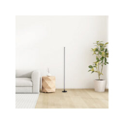 Happy Homewares Modern Sleek Stick Style Led Standard Floor Lamp In Matt Black With Foot Dimmer - thumbnail 6