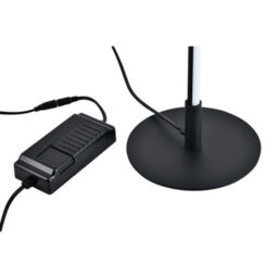 Happy Homewares Modern Sleek Stick Style Led Standard Floor Lamp In Matt Black With Foot Dimmer - thumbnail 3