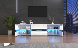 High Gloss Led Tv Stand With Led Lights - thumbnail 9