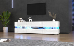 High Gloss Led Tv Stand With Led Lights - thumbnail 4
