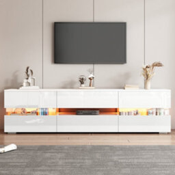 High Gloss Led Tv Stand With Led Lights - thumbnail 1