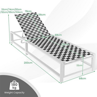 Adjustable Patio Chaise Lounge Outdoor Lounge Chair - image 1