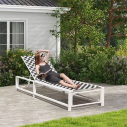 Adjustable Patio Chaise Lounge Outdoor Lounge Chair - thumbnail 3