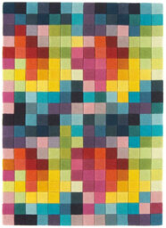 Funk Multi Colour Boxes Rug Rug 70X300 Runnercm For The Living Room - thumbnail 6