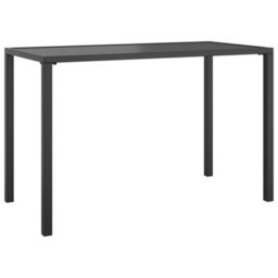 Walplus Garden Dining Table Anthracite 110X54X70 Cm Steel - thumbnail 2