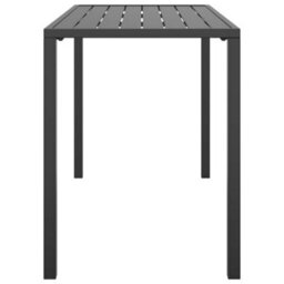 Walplus Garden Dining Table Anthracite 110X54X70 Cm Steel - thumbnail 4