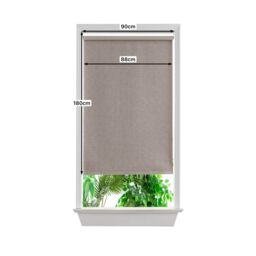 GoodHome Novan Cordless Taupe Blackout Roller Blind (W)90Cm (L)180Cm - thumbnail 7