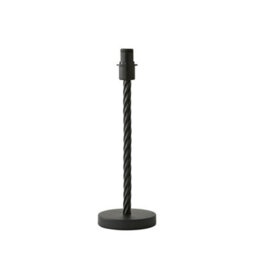Valuelights Maura Matte Black Twisted Metal Table Lamp Base - thumbnail 5