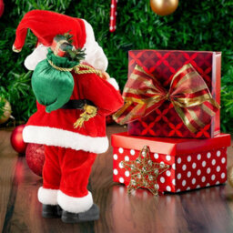 "GEEZY The Magic Toy Shop 12"" Standing Santa Claus Figure Traditional Christmas Decoration Xmas Ornament" - thumbnail 3