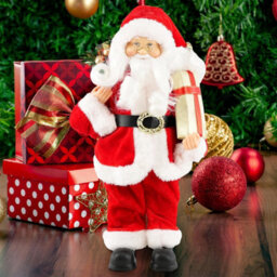 "GEEZY The Magic Toy Shop 12"" Standing Santa Claus Figure Traditional Christmas Decoration Xmas Ornament" - thumbnail 5