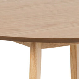 Wyld Haus Saffron Round Dining Table Natural Oak Veneer 4-Seater - thumbnail 8