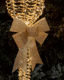 WeRChristmas Pre-Lit Twinkling Gold Lamp Post, 6 Ft - thumbnail 4
