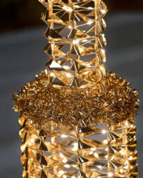 WeRChristmas Pre-Lit Twinkling Gold Lamp Post, 6 Ft - thumbnail 5